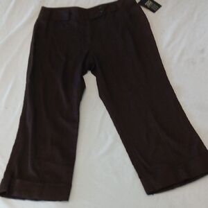 Etcetera Dark Brown Trousers Lightweight 10 Cotton